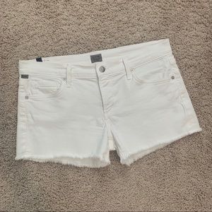 Citizens of Humanity Ava white denim short 28